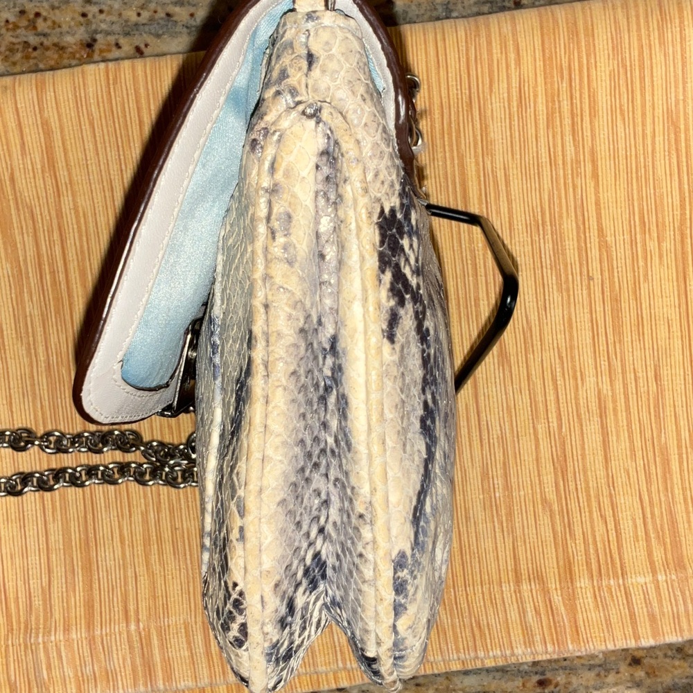 Coach Snakeskin Python Crossbody Bag with Silver … - image 10